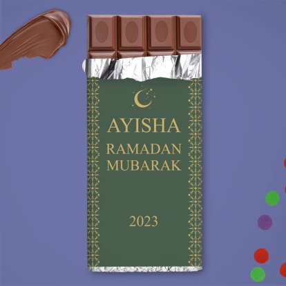 Personalised Eid Mubarak / Ramadan Chocolate Bar