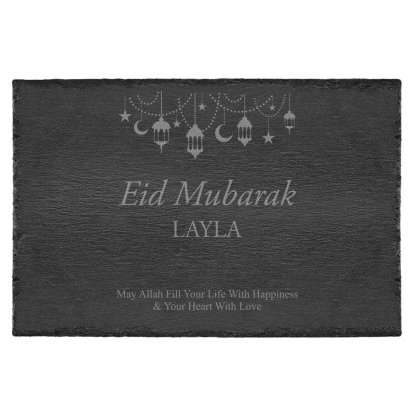 Personalised Eid Mubarak / Ramadan Slate Placemat
