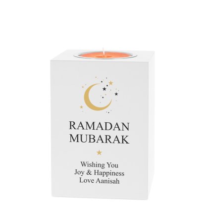 Personalised Eid Mubarak / Ramadan Tea Light Holder