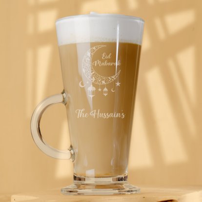 Personalised Eid / Ramadan Latte Glass