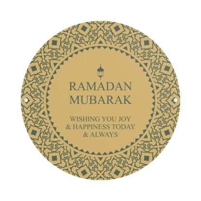 Personalised Eid / Ramadan Round Sign