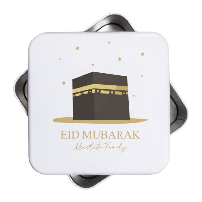 Personalised Eid Square Cake Tin