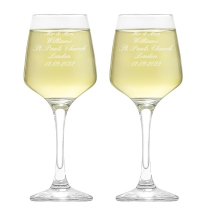Personalised Elegance Wine Glasses