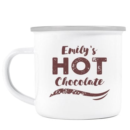 Personalised Enamel Mug - Hot Chocolate