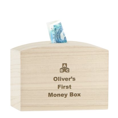 Personalised Engraved Money Box for Children