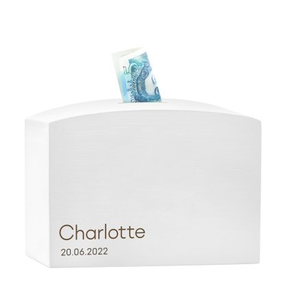 Personalised Engraved Wooden Money Box