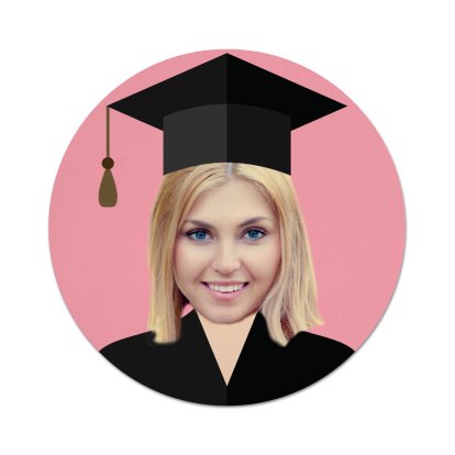 Personalised Face Upload Graduation Mouse Mat For Her