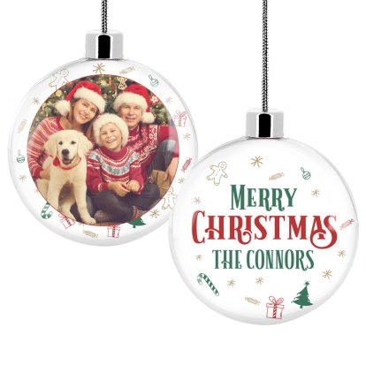 Personalised Family Photo Bauble