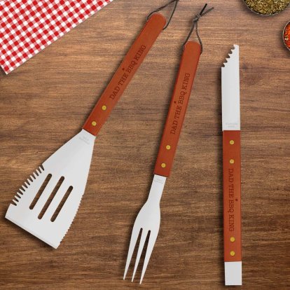 Personalised Father's Day BBQ King Tools 