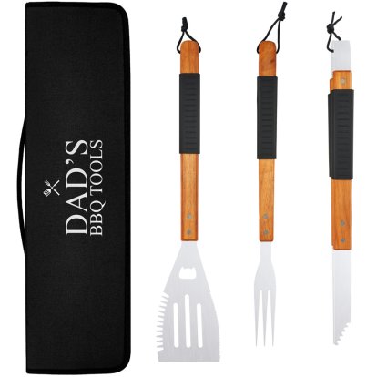 Personalised Father's Day BBQ Tools Gift Set