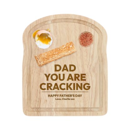 Personalised Father's Day Breakfast Toast Board