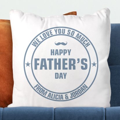 Personalised Father's Day Cushion Cover 