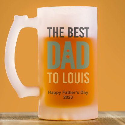 Personalised Father's Day Freezing Tankard
