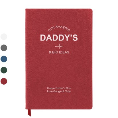 Personalised Father's Day Luxury Notebook