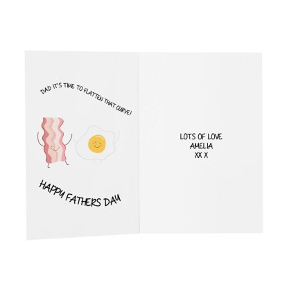 Personalised Father's Day Message Card -  Flatten That Curve