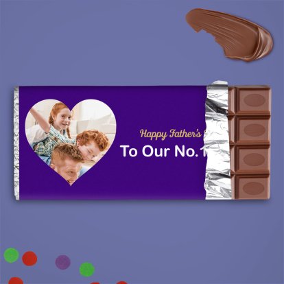 Personalised Father's Day Photo Chocolate Bar