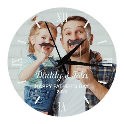 Personalised Father's Day Photo Clock