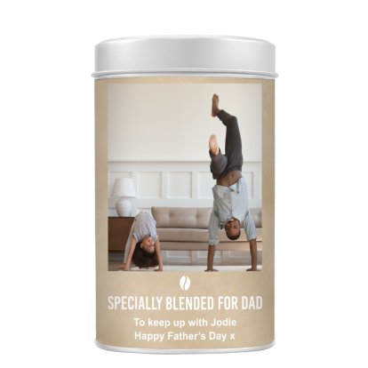 Personalised Father's Day Photo Coffee Tin