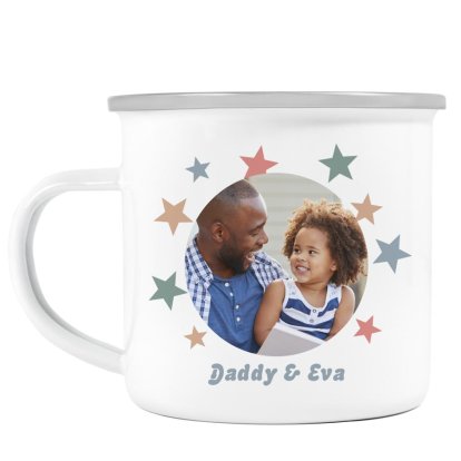 Personalised Father's Day Photo Enamel Mug