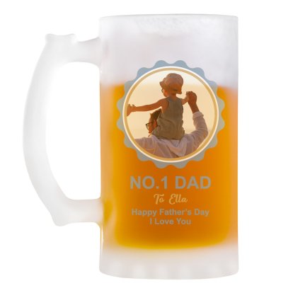 Personalised Father's Day Photo Freezing Tankard