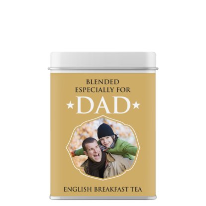 Personalised Father's Day Photo Tea Tin