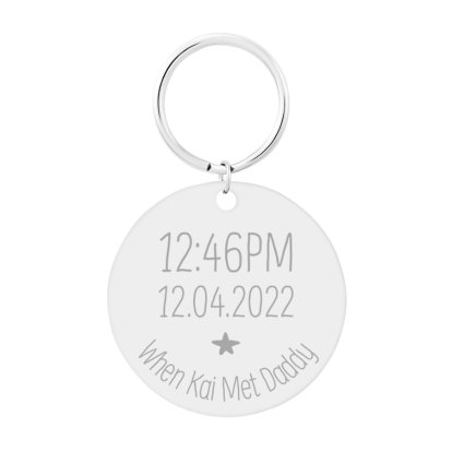 Personalised Father's Day Round Keyring