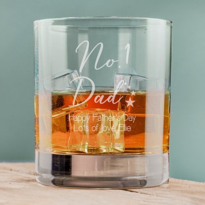 Personalised Father's Day Tumbler Glass