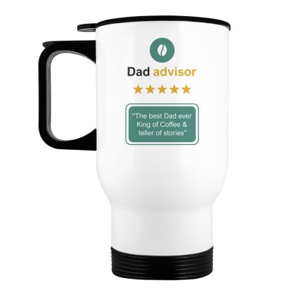 Personalised Father's Day White Travel Mug