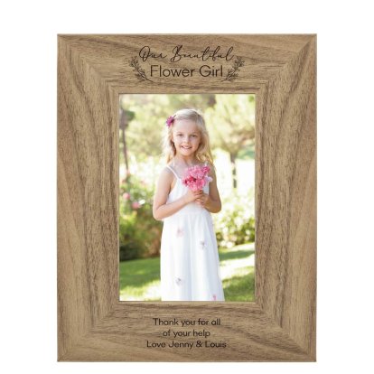 Personalised Flower Girl Picture Frame