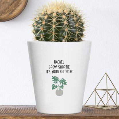 Personalised Flower & Plant Pot