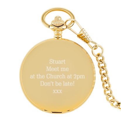 Personalised Fob Pocket Watch - Any Message
