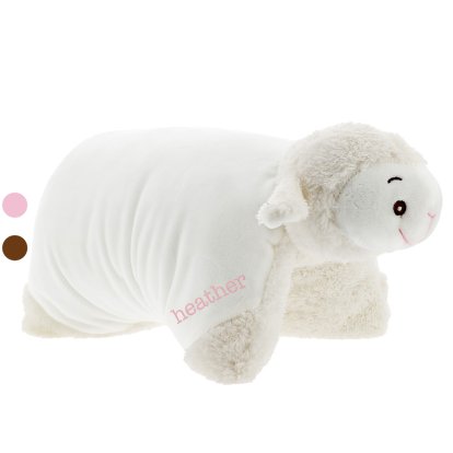 Personalised Foldable Little Lamb Cushion