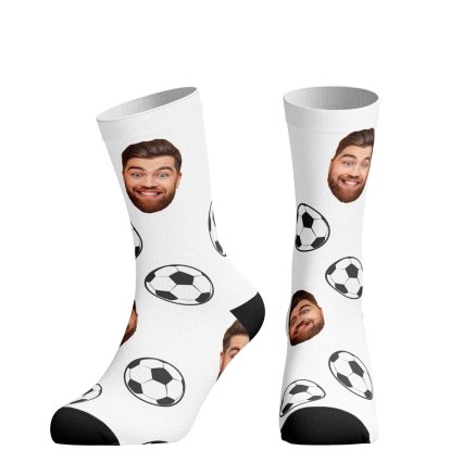 Personalised Football Fan Photo Socks