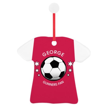 Personalised Football T-Shirt Keepsake - Gunners Fan