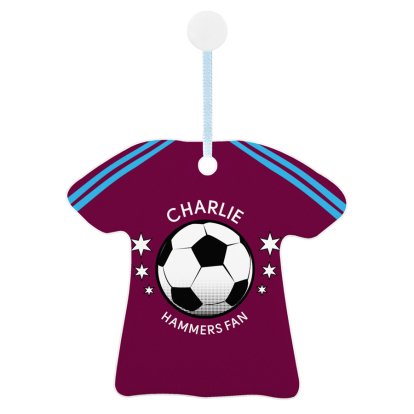 Personalised Football T-Shirt Keepsake - Hammers Fan 