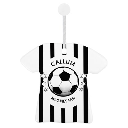 Personalised Football T-Shirt Keepsake - Magpies Fan