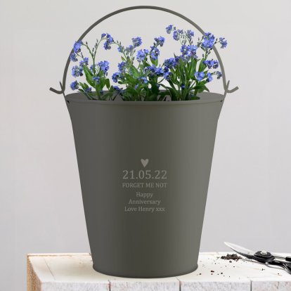 Personalised Forget Me Not Planter