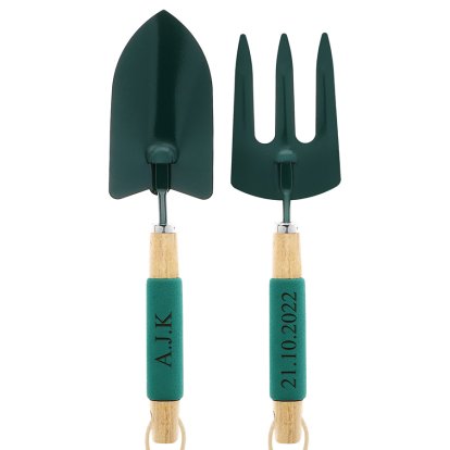 Personalised Fork and Trowel Set