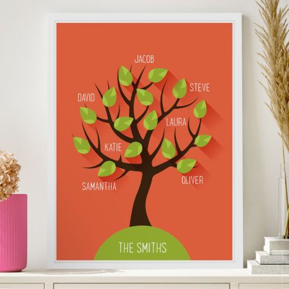 Personalised Framed Poster - Family Tree 