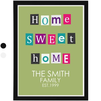 Personalised Framed Poster - Home Sweet Home Photo 2