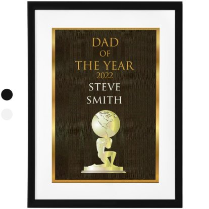 Personalised Framed Poster - Man of The Year