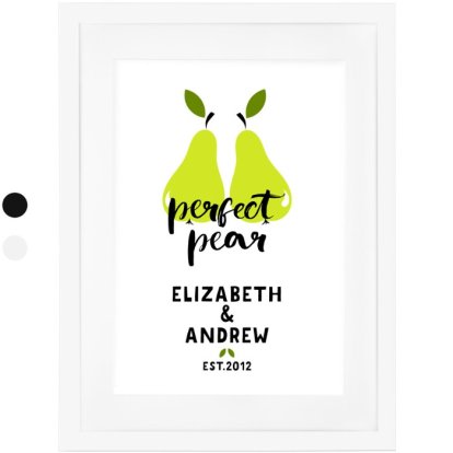 Personalised Framed Poster - Perfect Pear