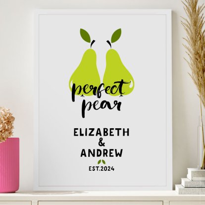 Personalised Framed Poster - Perfect Pear 