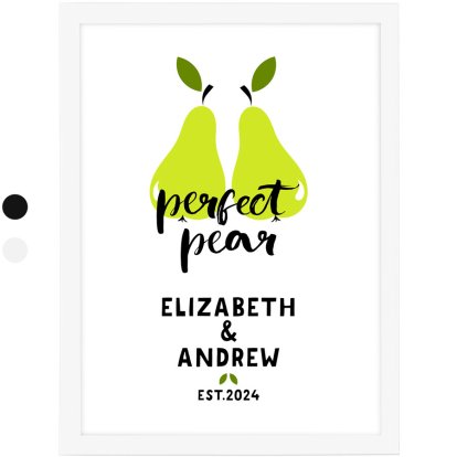 Personalised Framed Poster - Perfect Pear 