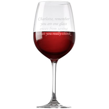 Personalised Giant Wine Glass - 85cl
