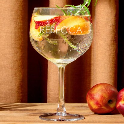Personalised Gin Balloon Glass 