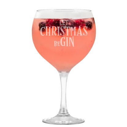 Personalised Gin Glass - Let it beGin