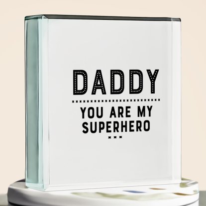 Personalised Glass Keepsake - Dotty Daddy 
