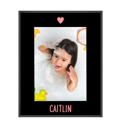 Personalised Glass Photo Frame for Girls