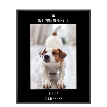  Personalised Glass Photo Frame - Pets